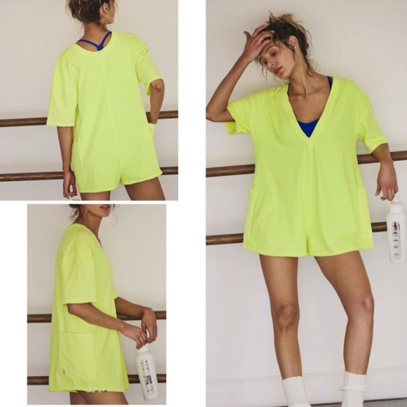 Free People Pants - Free People Hot Shot Tee Romper